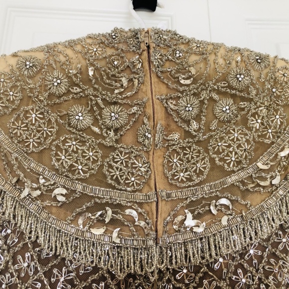 Glamorous vintage intricately beaded top, custom made in England 1970s - Picture 8 of 8